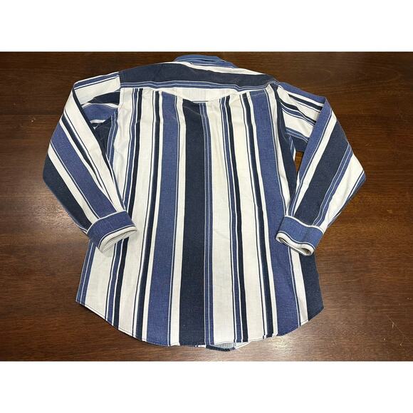 South Western Aztec Cotton Button Down Men Small Grunge Striped 90s Nostalgic - Picture 3 of 9